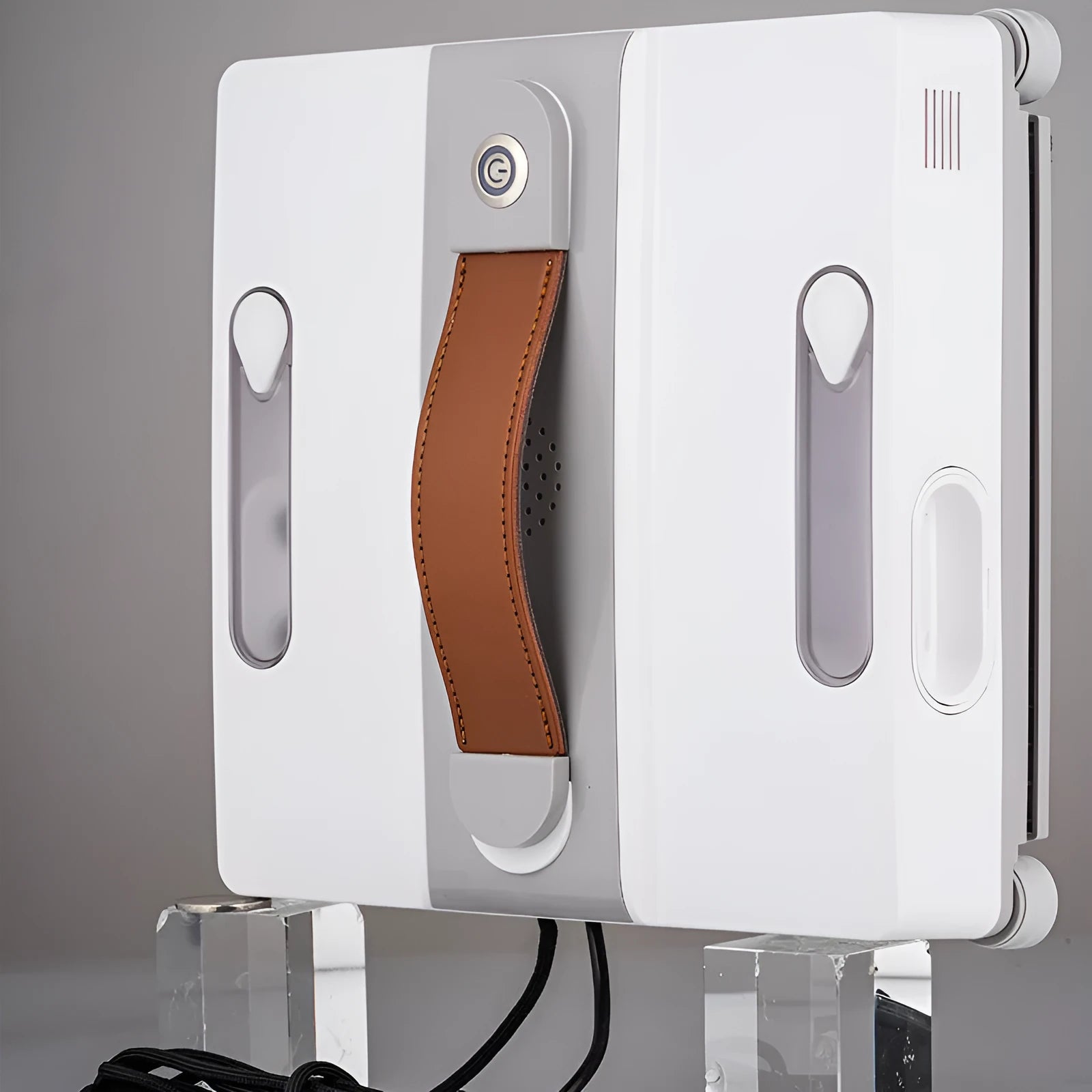 White intelligent window cleaning robot with 220mm dimensions for high-rise electric cleaning