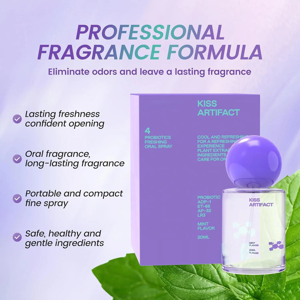 20ml bottle of long-acting probiotics oral hydrating spray with atomiser.
