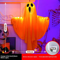 Halloween ghost light decoration with luminous white and orange ghost scream designs