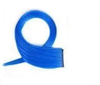 60cm long gradient curly hair wig patch extension in mixed silk material showing vibrant colour options