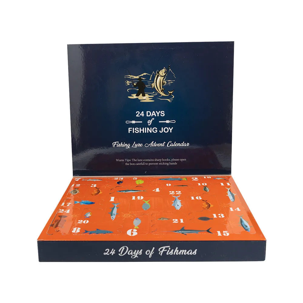 Mino Bog 24-piece metal fishing set with hooks and lures in 01 style colour for freshwater angling