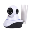 White dome wireless security camera with 2MP HD resolution for indoor and outdoor surveillance