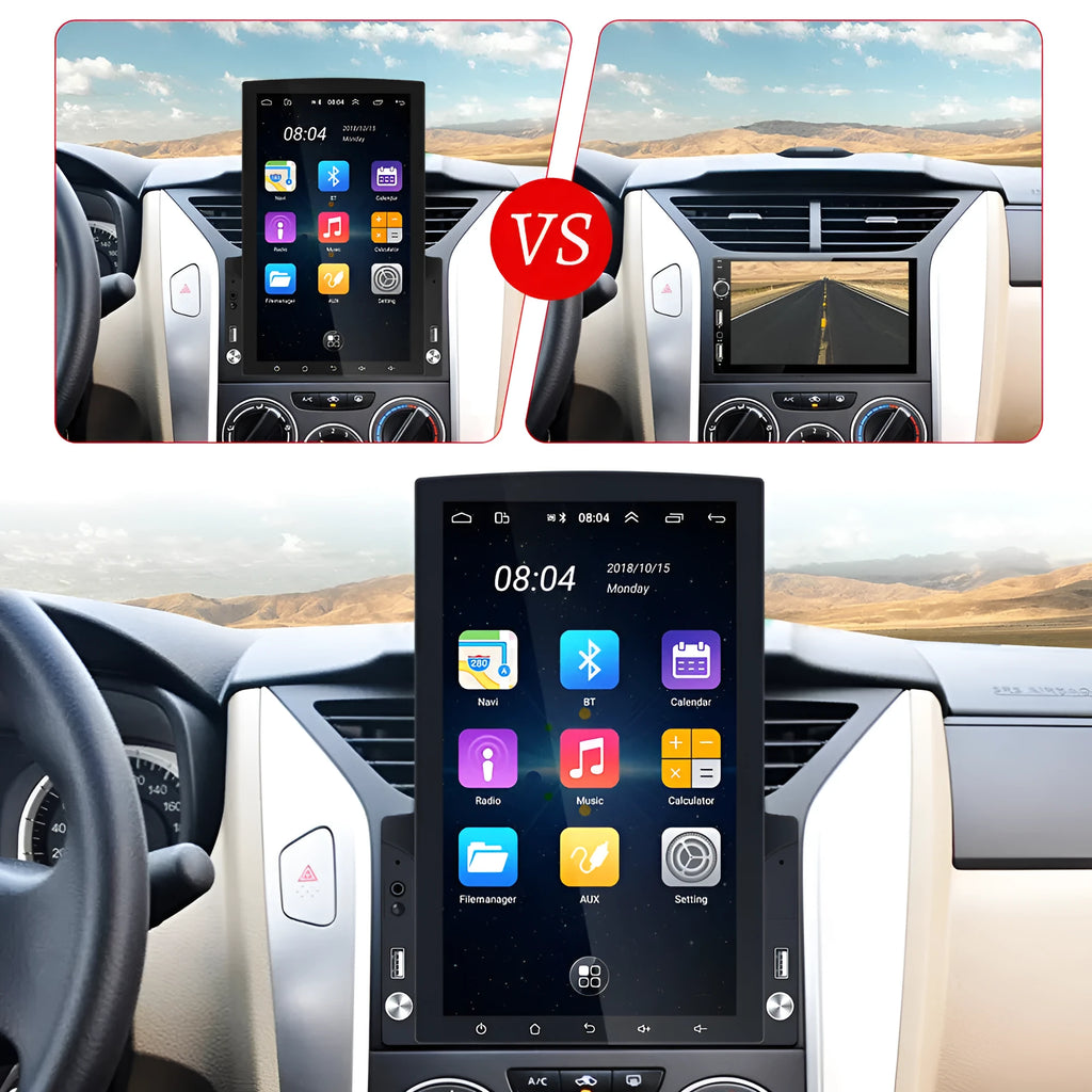 9.7 inch vertical screen Android 10.0 car MP5 player navigator with Bluetooth 4.0 and offline map