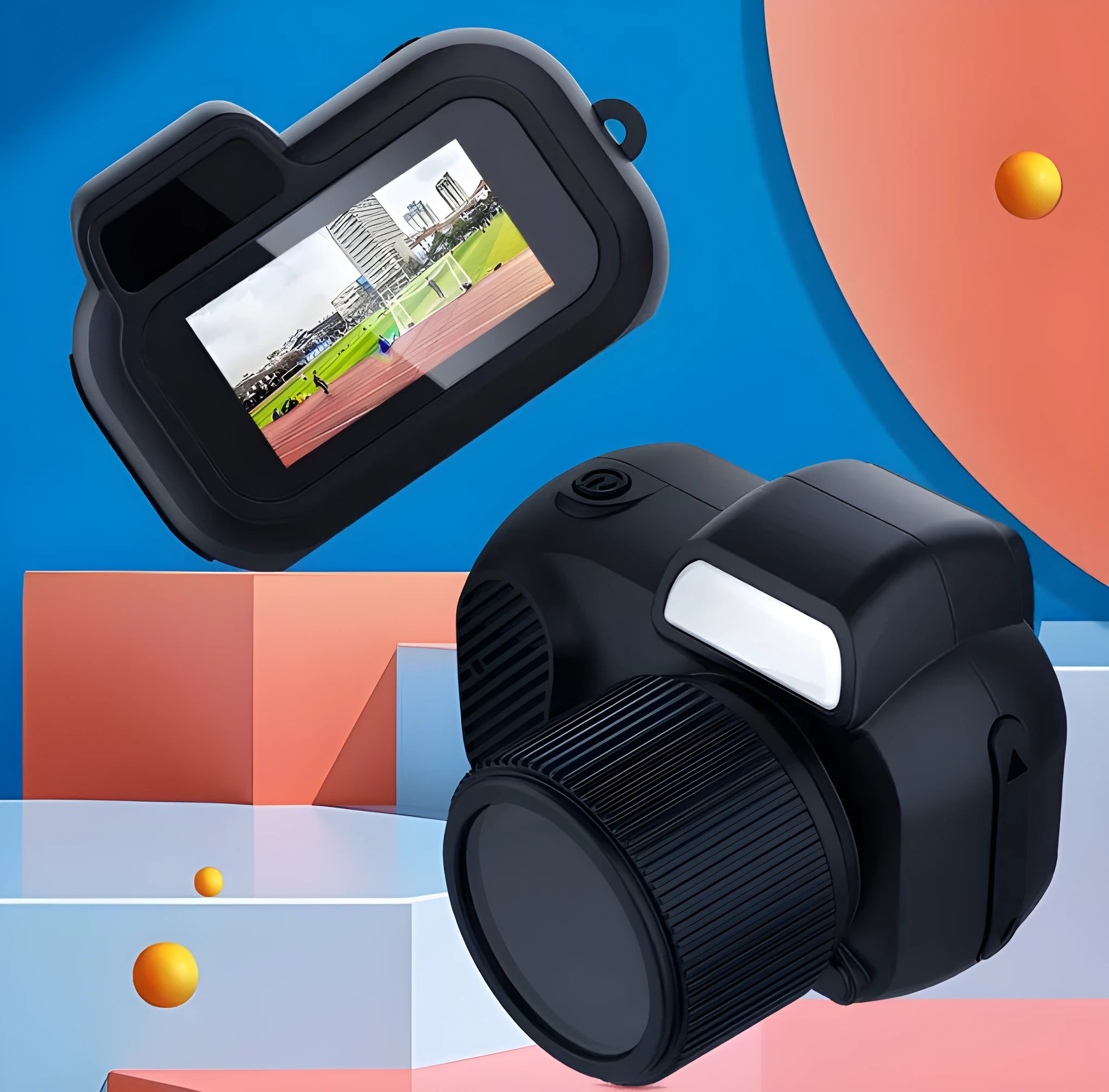 Black Y3000 HD outdoor sports camera with 0.96-inch display screen on a plain background