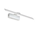 White LED bathroom mirror headlight with adjustable tri-colour lighting in three size options