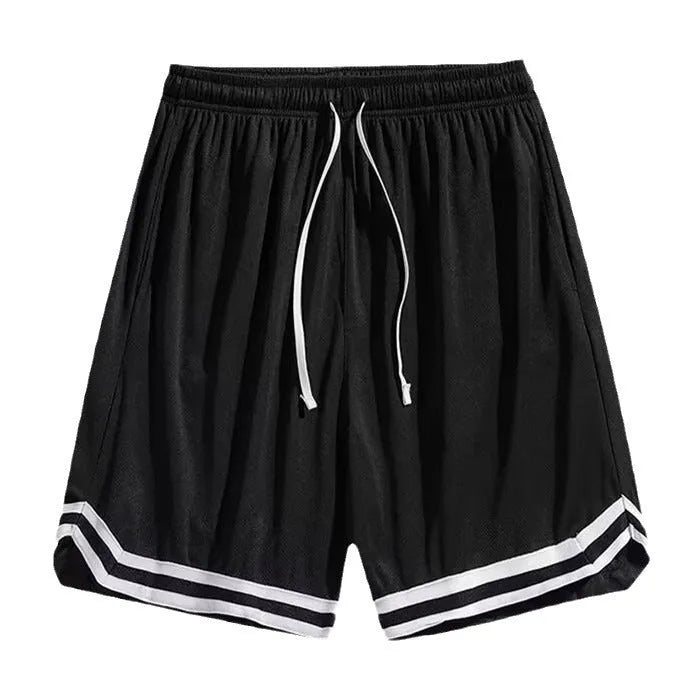 Men's gradient pattern cropped trousers in loose casual style for workouts