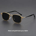 Retro square frame sunglasses with metal detailing in multiple colour options including black gold and hawksbill tea