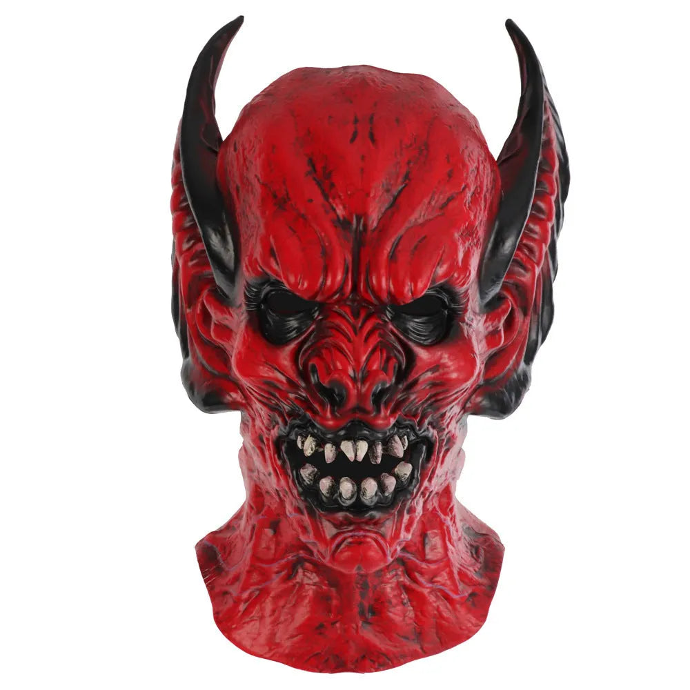 Red bat head cover horror hood mask made from RP foam for costume parties