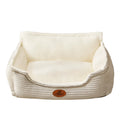 Universal kennel with removable washable bed for small and medium dogs and cats, Coffee or White