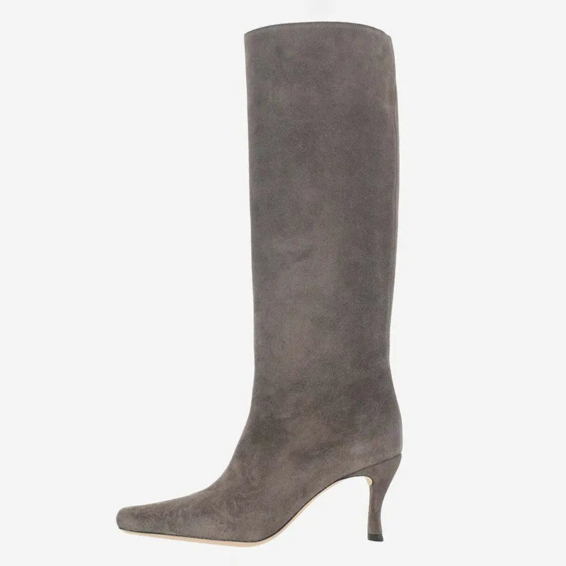Women's square toe cowboy boots in microfiber available in multiple colours and sizes 35-43