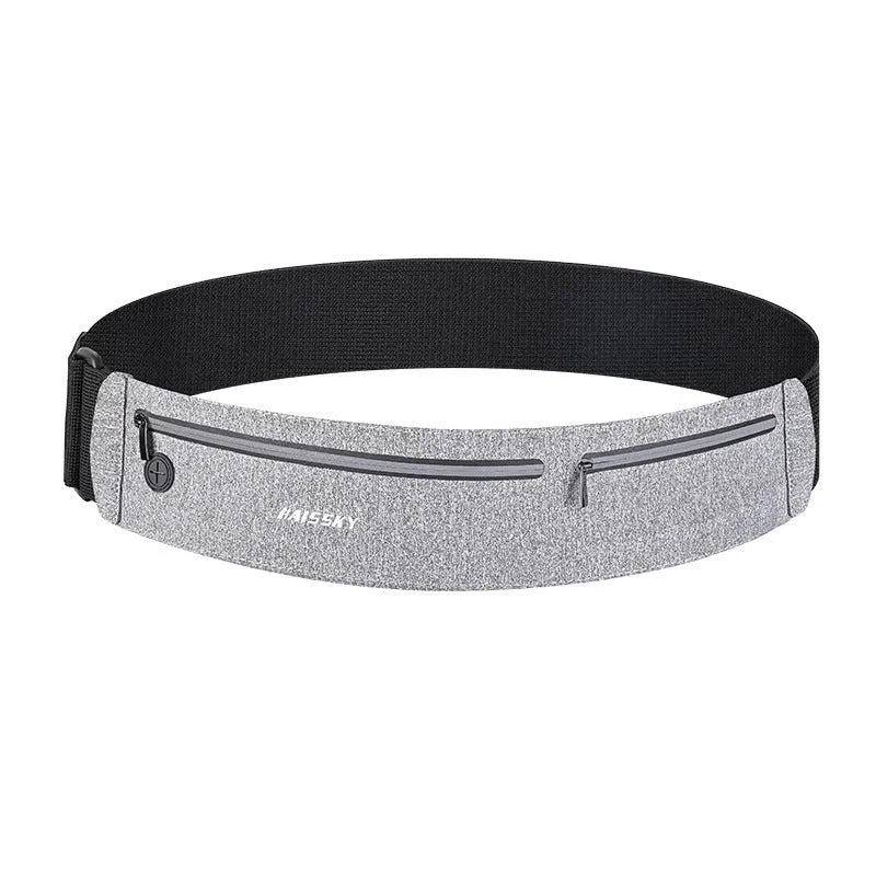 Waterproof chinlon Lycra waist bag with 8-inch capacity in camouflage crocodile colour