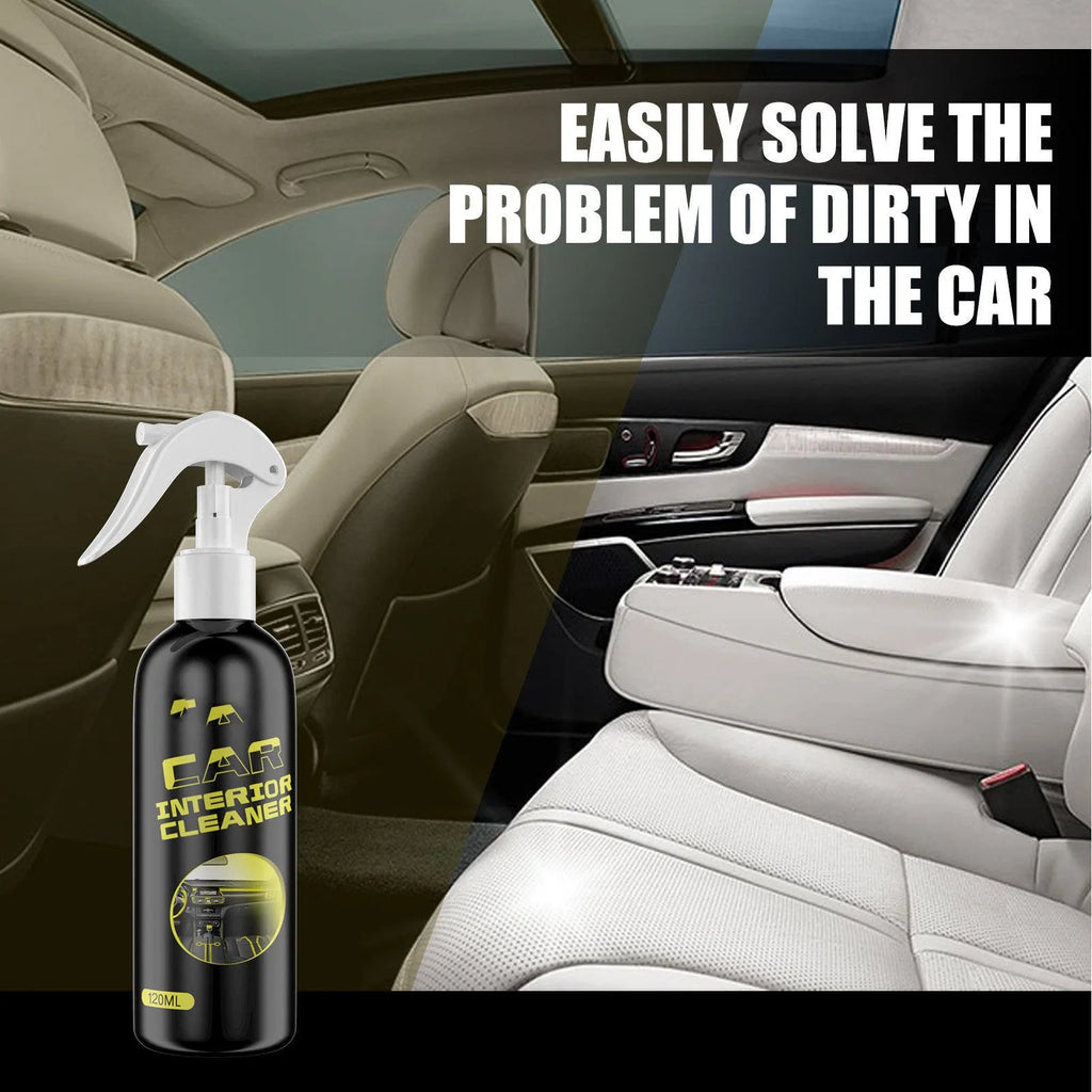120ml car interior cleaner bottle for leather and plastic dashboard decontamination