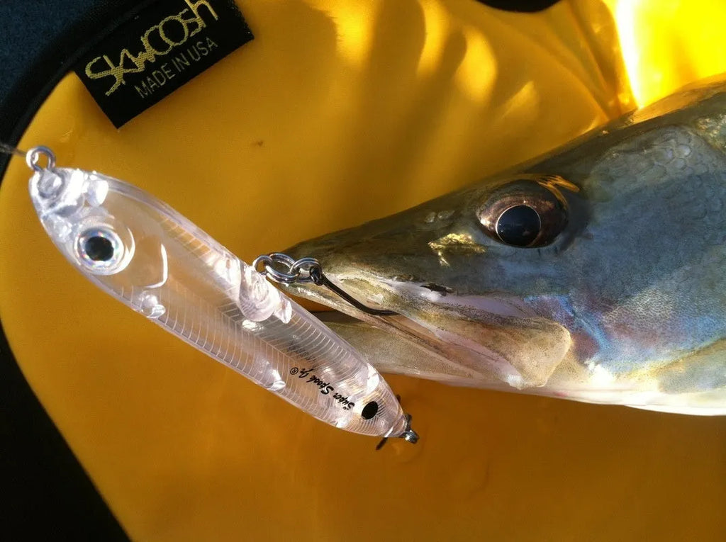 Transparent 9.5cm DIY fishing lure blank body with 7mm fish eye for custom finishing