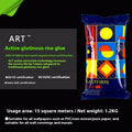 Roll of glutinous rice wallpaper adhesive for wall covering applications