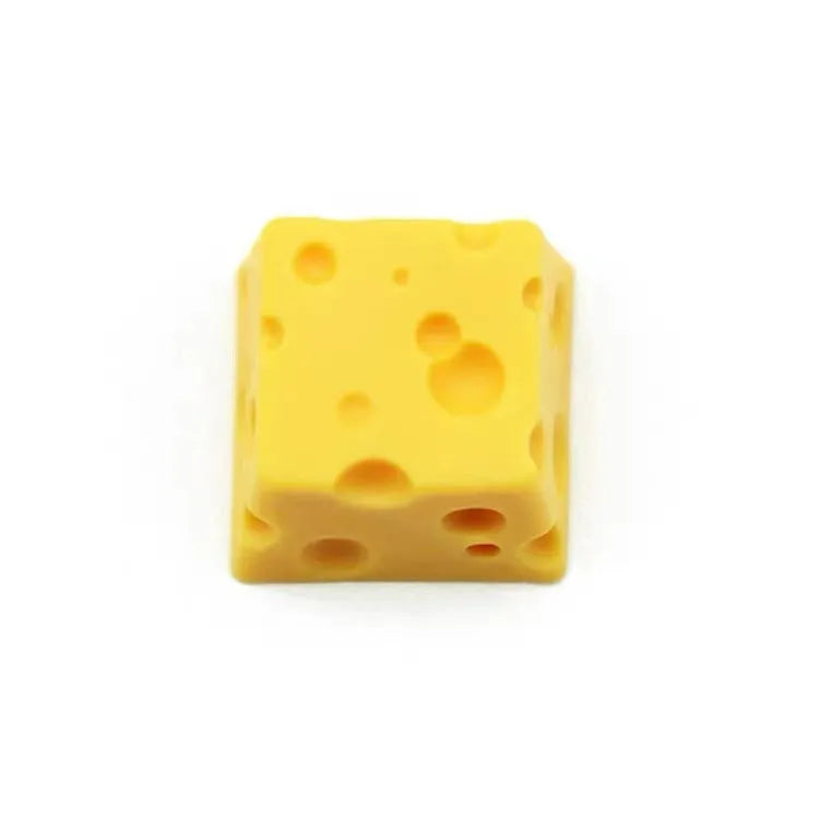 Yellow cheese design resin key cap for mechanical keyboard customisation