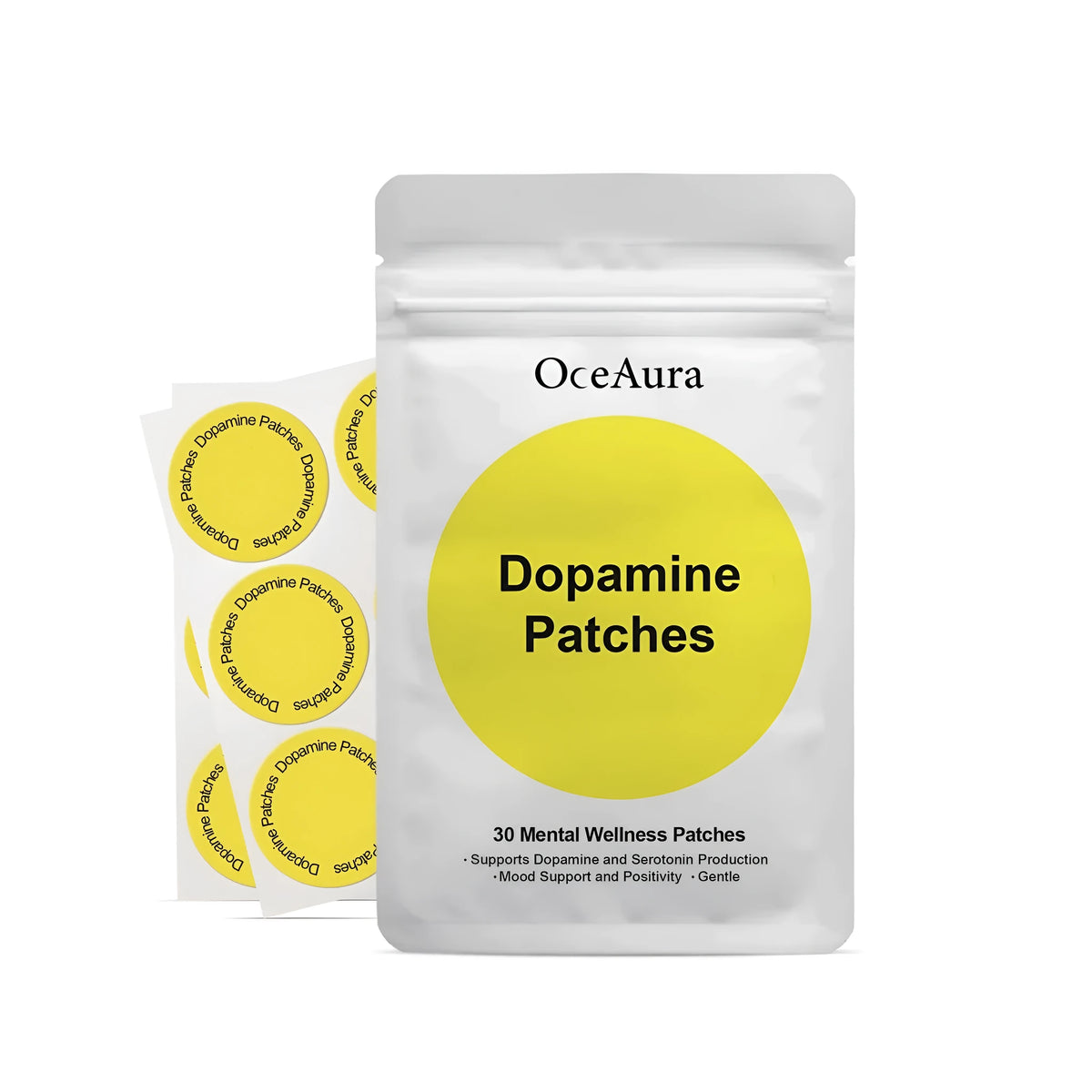 Pack of 30 individually wrapped hyaluronic acid and collagen body care patches