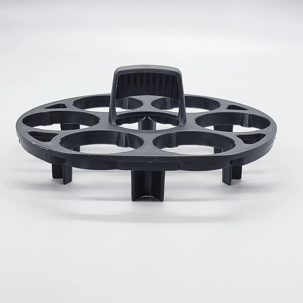 Black plastic egg holder keeper cooking basket with retainer for cooking machines