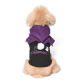 Black and orange Halloween pumpkin two-piece dog sweater and shawl costume