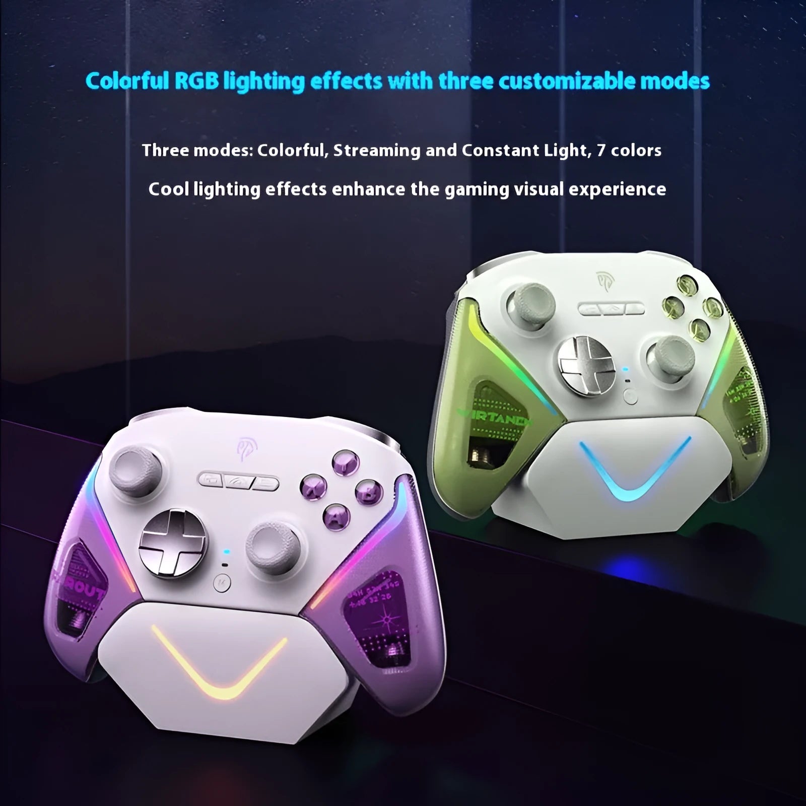 PS4 smart charging base with auto start-stop function and included controller showing double-cut triggers