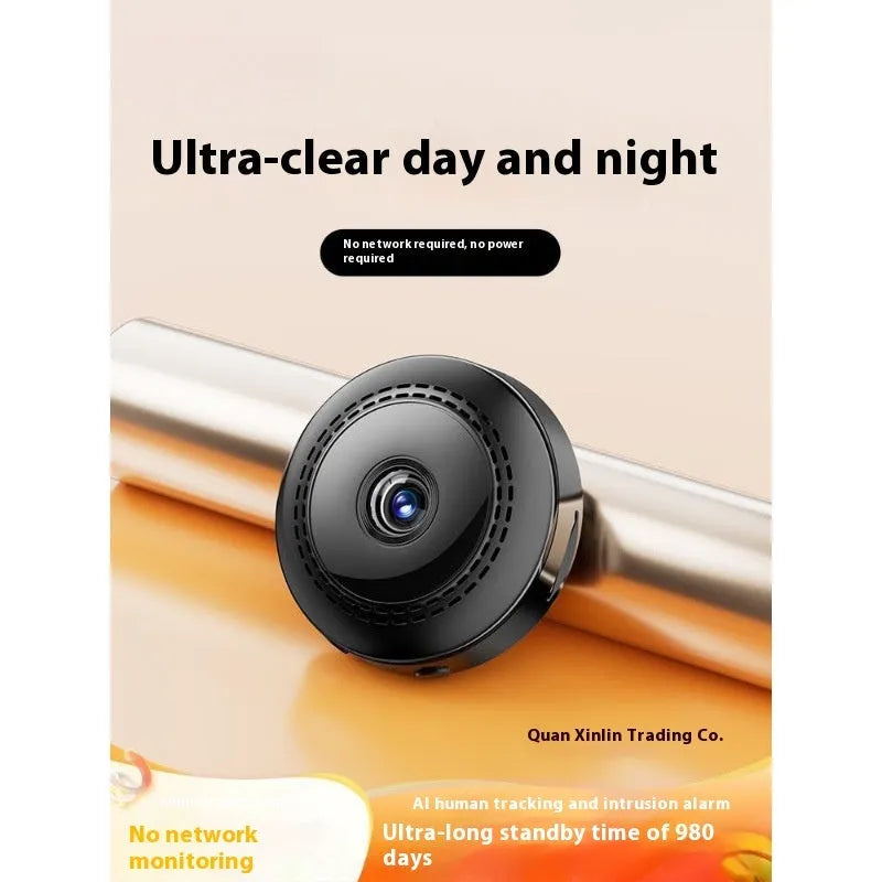 Compact wireless HD night vision monitor body with 360 degree capability and loop recording features