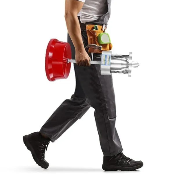 Portable aluminium hub balancer with non-rust base and bull's eye level for 1.5 to 4 inch hubs