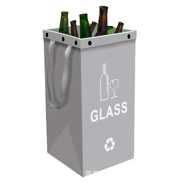 40L blue plastic waterproof rubbish bin for household waste classification