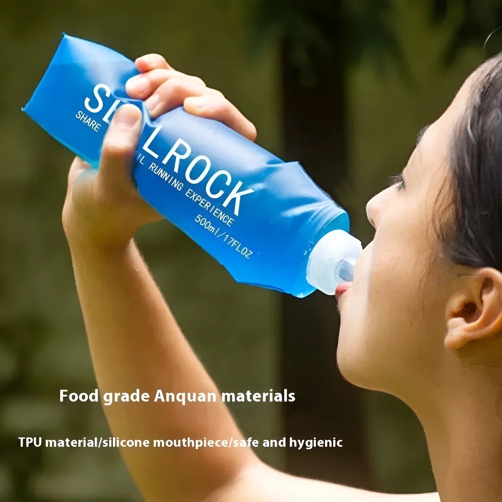 Plastic portable drinking straw for mountain climbing and biking with off-road rough styling