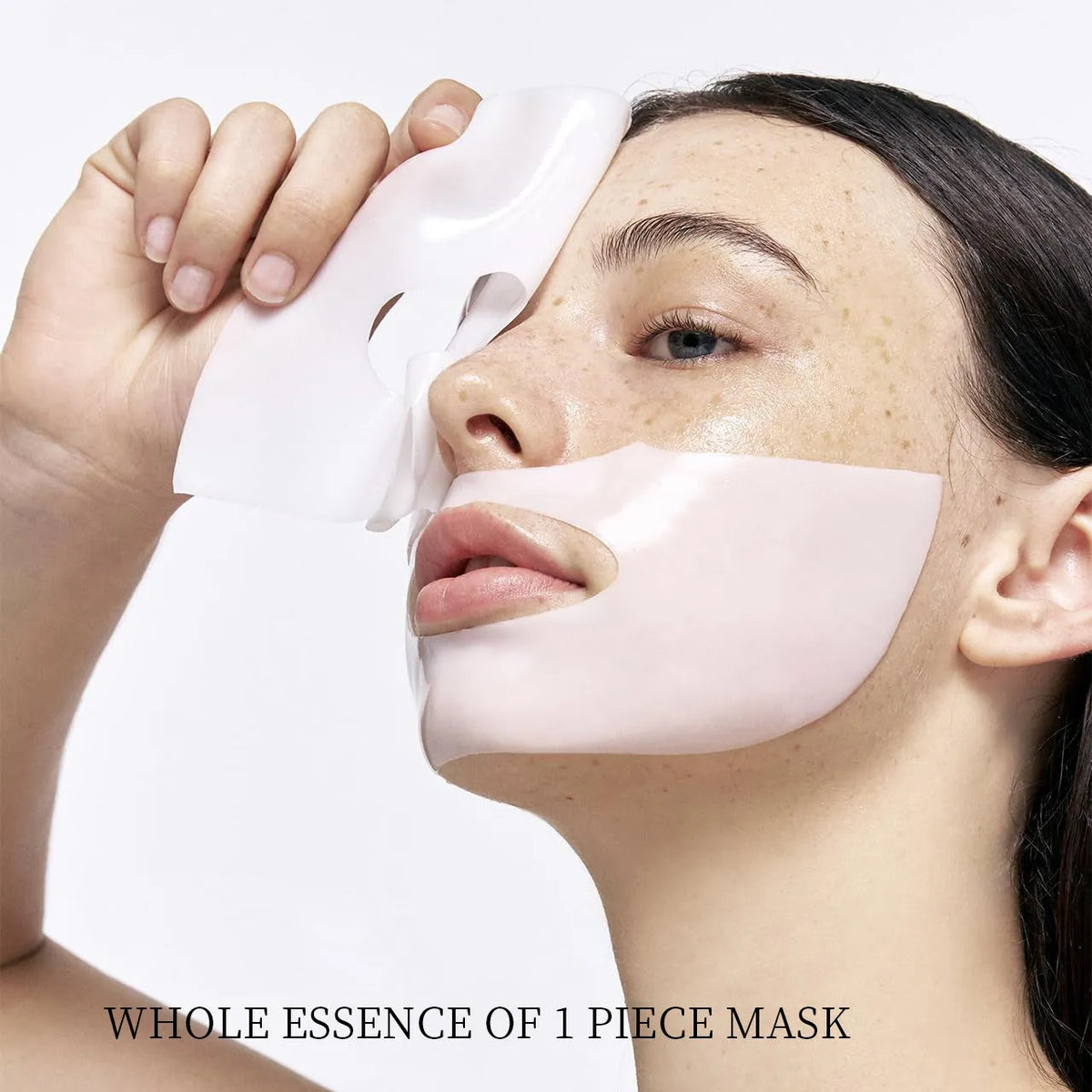 Collagen layered patch facial mask four-piece set in packaging