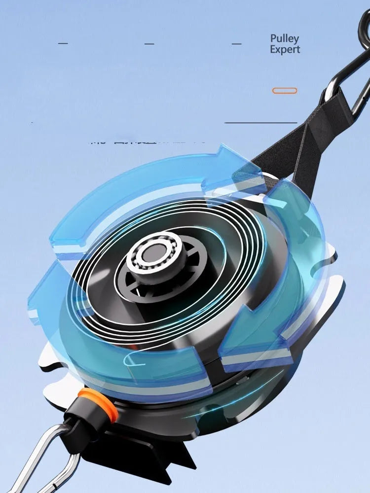 Multi functional fitness tensioner with adjustable 2-20kg resistance for strength training