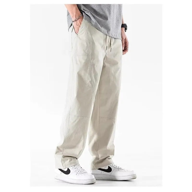 Women's cotton wide-leg trousers with pants-mouth cuff in white and black colours