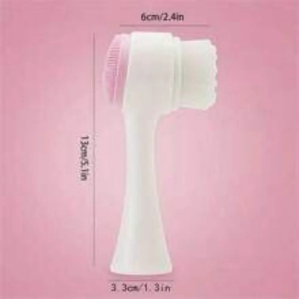 Blue nylon pet paw brush for dogs and cats measuring 13.5cm length