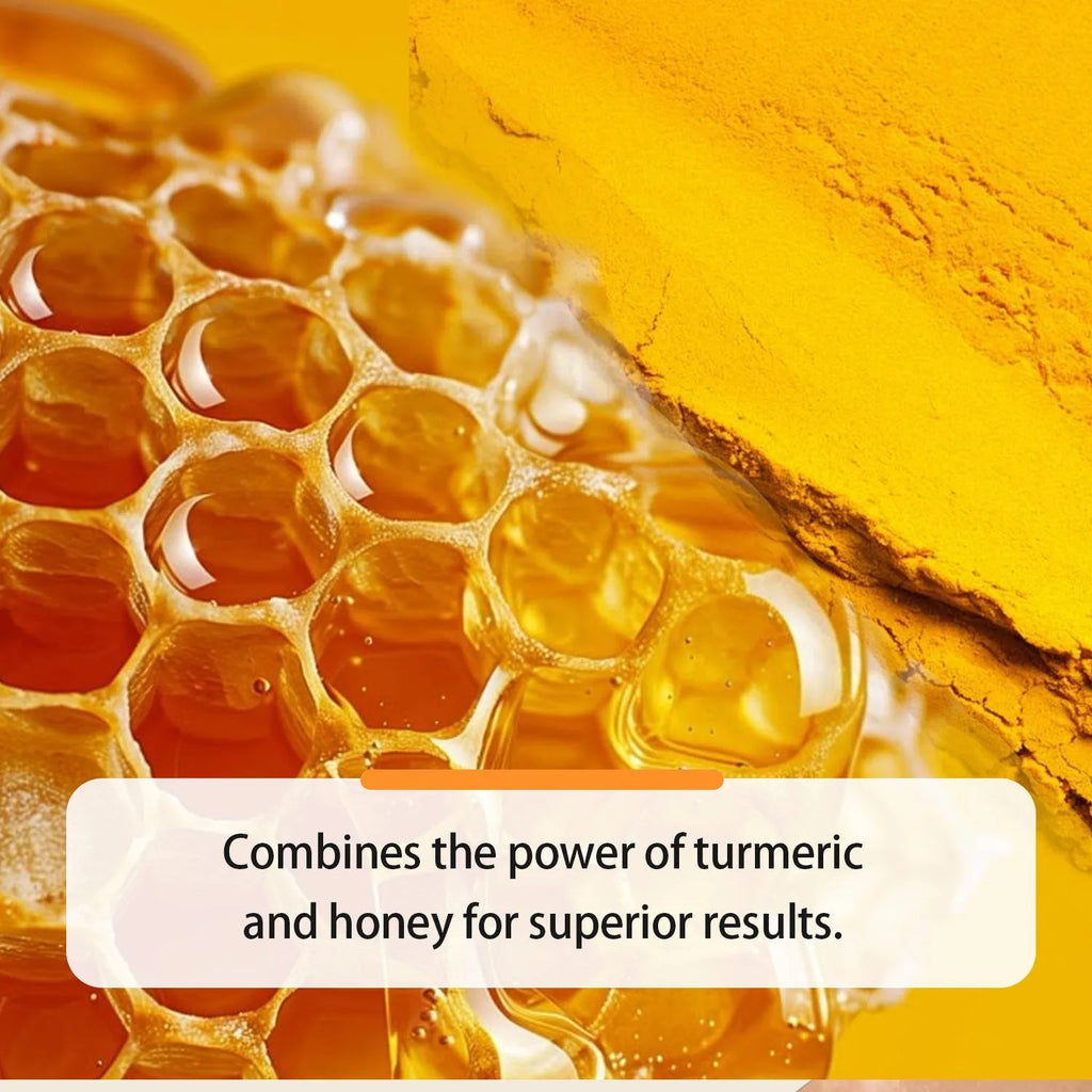 30ml bottle of Turmeric Honey Essential Oil with neutral packaging and dispenser