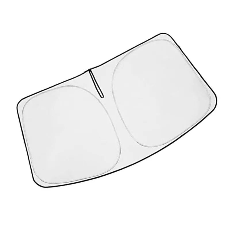 Silver car windshield sunshade designed for Toyota Noah XOVY 90 series.