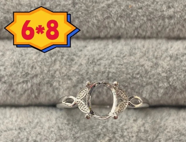Oval denier ring ornament with five-pointed star decoration, open mouth adjustable design, copper electroplated finish