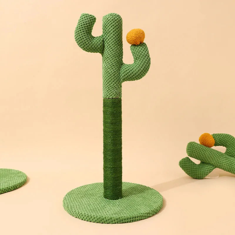 Cactus cat scratch board sisal climbing pole or coconut tree design scratching board for cats
