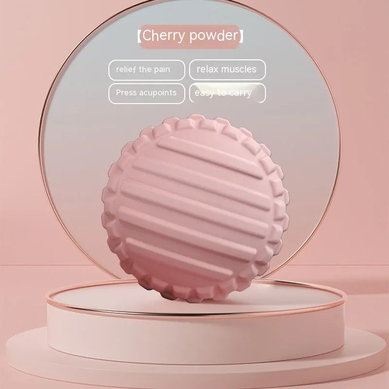 6cm diameter TPR foot massage ball in pink, blue, green, and purple colour options.