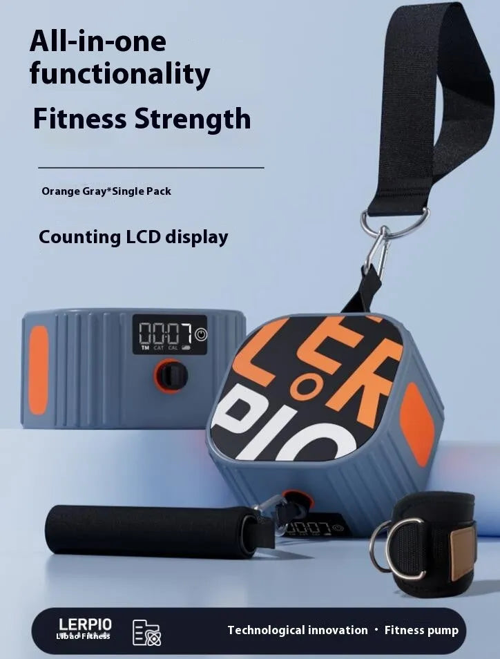 Multi functional fitness tensioner with adjustable 2-20kg resistance for strength training