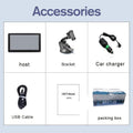 7 inch car GPS navigation device with touch screen showing map display