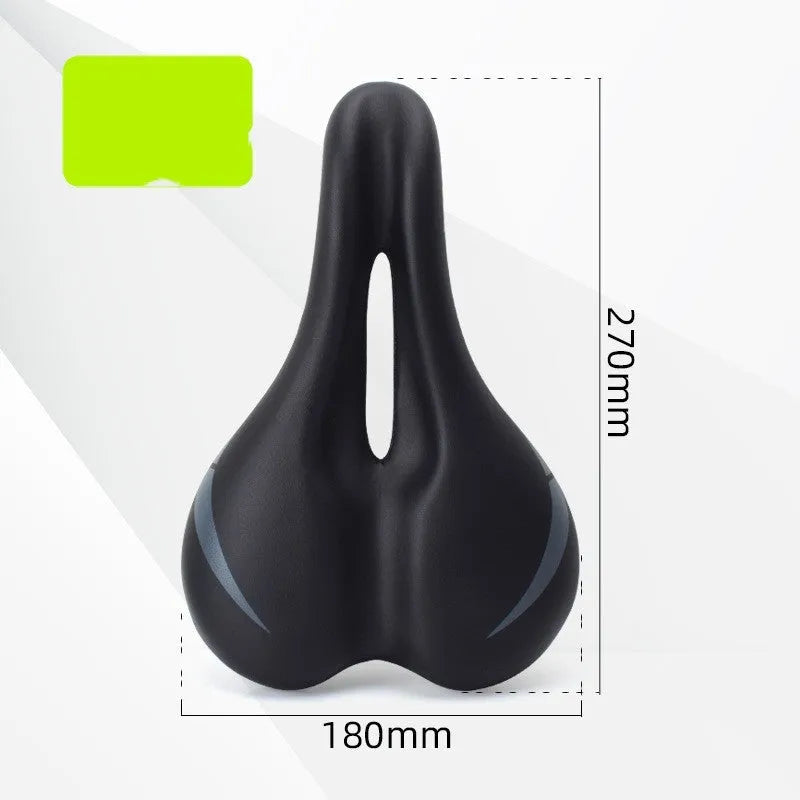 3147 hollow design bicycle saddle cushion measuring 270mm by 180mm with double rail mounting system