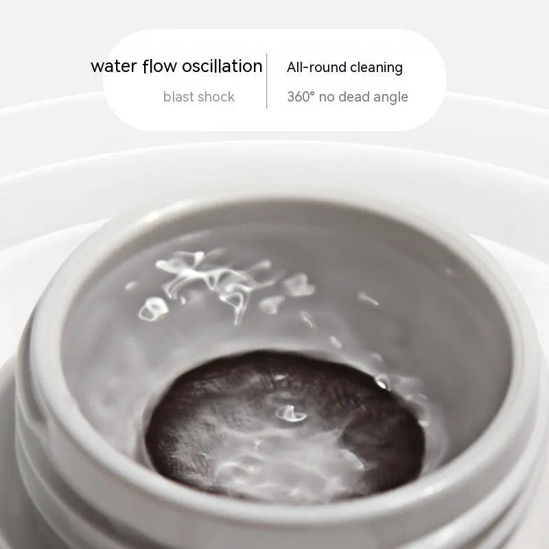 Automatic ultrasonic glasses cleaning machine in plastic housing with compact 85mm design