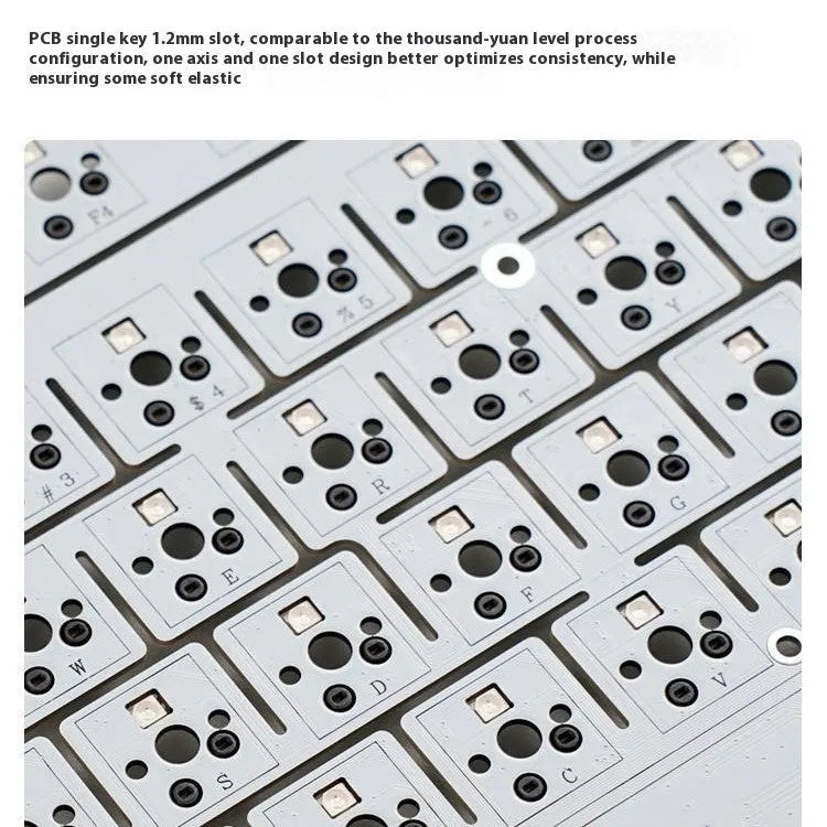 Wireless mechanical keyboard with RGB lighting and hot-swappable key switches