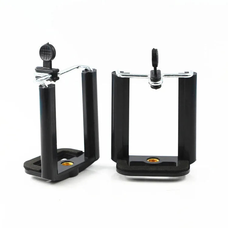 Black plastic U clip mobile phone bracket holder for universal hands-free mounting