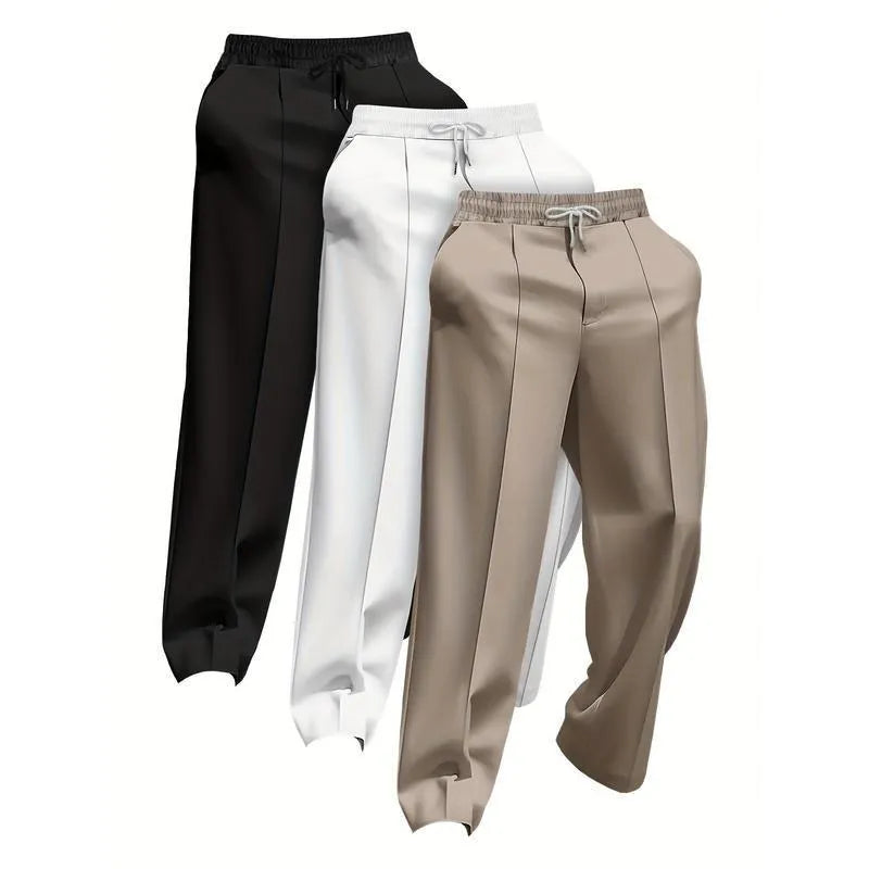 Men's corduroy trousers in mixed colours with loose fit for sports and uniform use