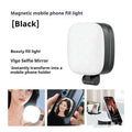 61.2mm wide mobile phone magnetic fill light with three-colour temperature settings and universal phone holder