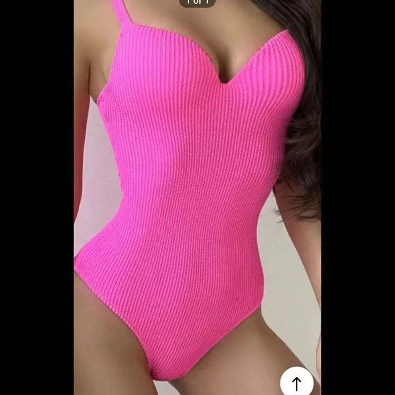 Women's sleeveless one-piece swimsuit in a sunkissed stripe pattern, shown in multiple colour options.
