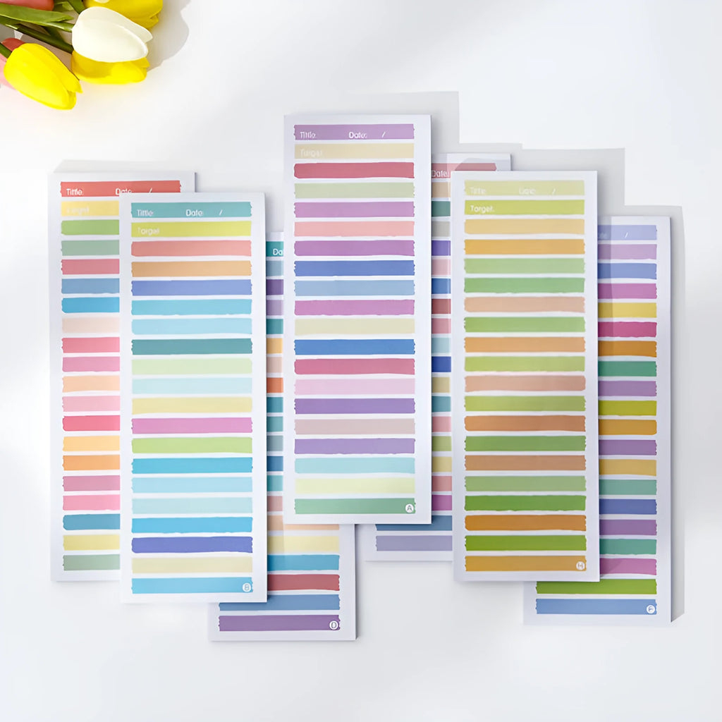 A5 spiral-bound notepad with cartoon bunny cover, showing plastic binding and 90x248mm size.