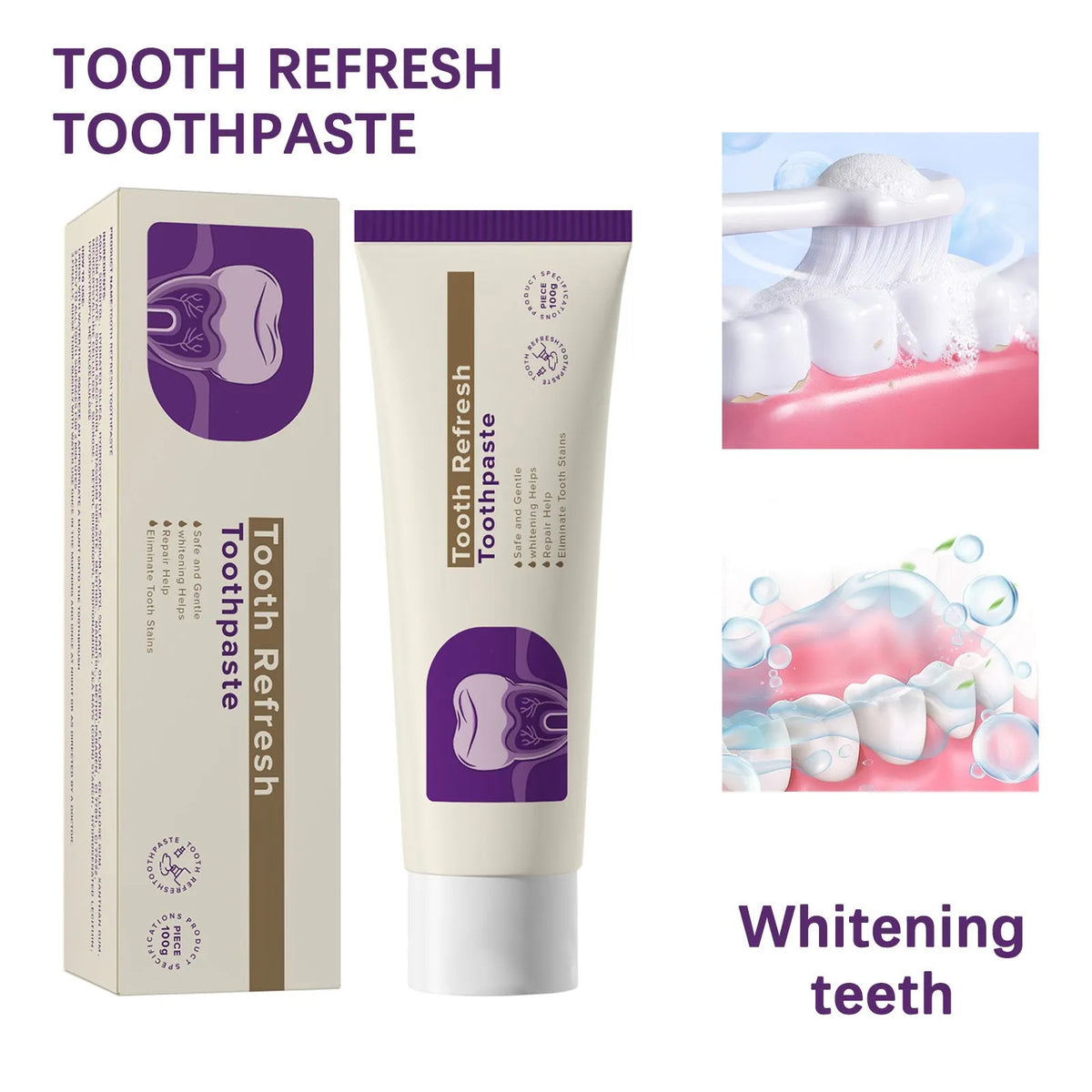 Spearmint oil pulling rinse set with one mouthwash and one toothpaste, mint formula with clove and peppermint oils
