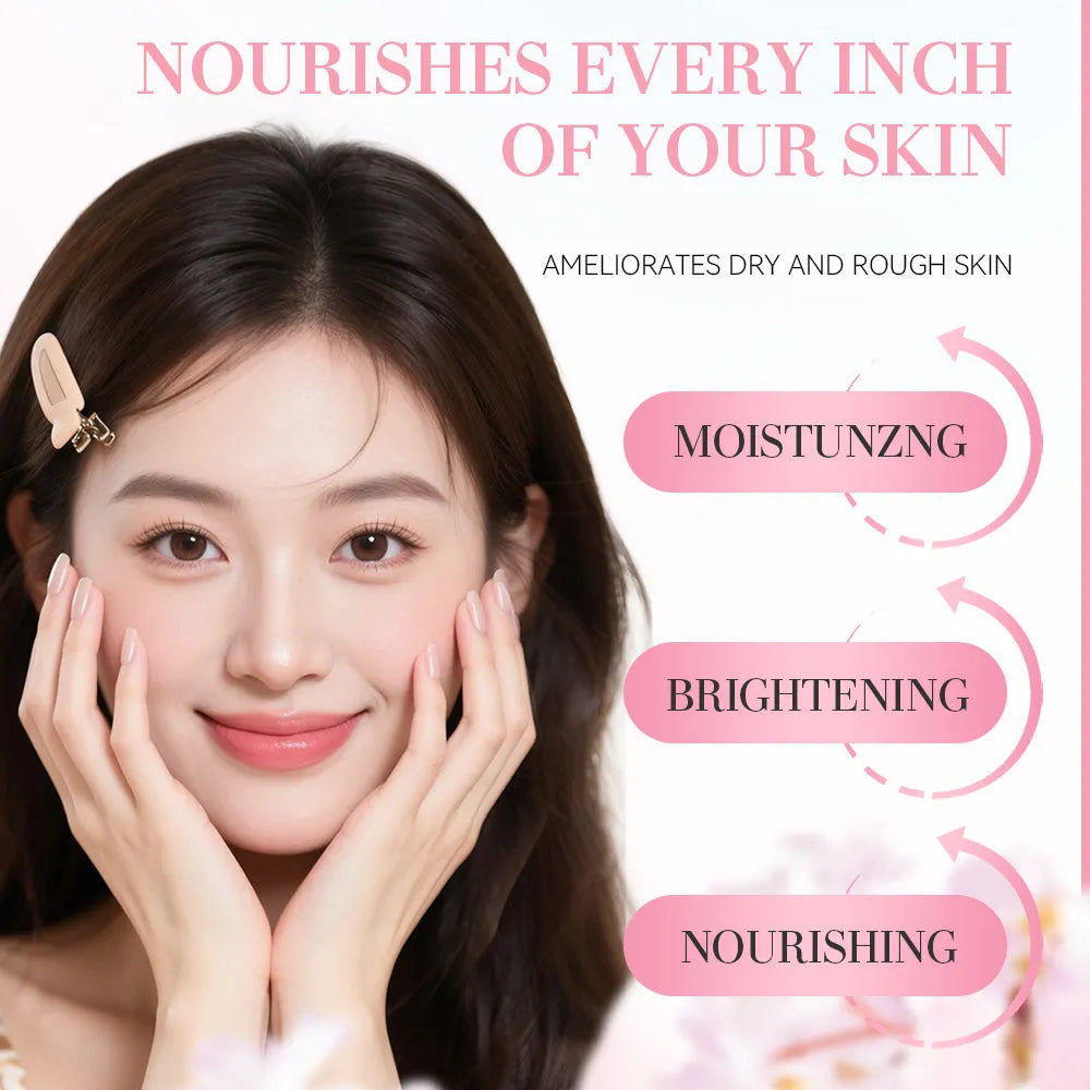 5pcs facial skin care set with cleanser, toner, lotion, eye cream and serum for whitening and moisturising