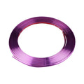 8 metre roll of purple electroplated PVC wheel hub trim for car decoration