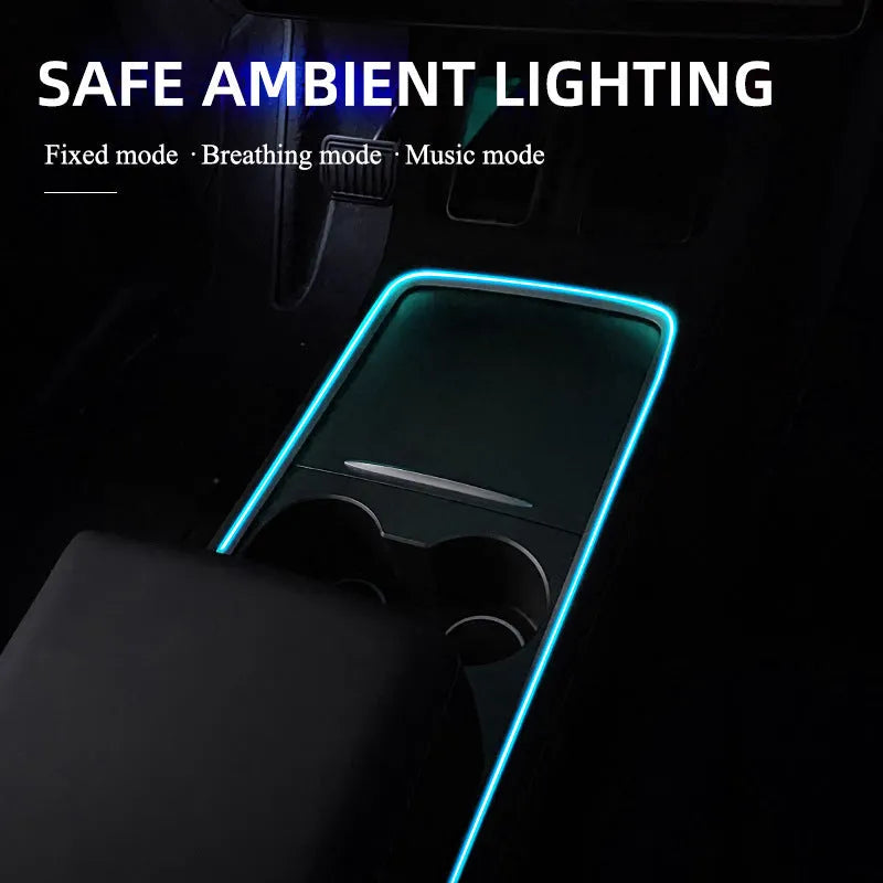 Car LED atmosphere lamp with PVC coating for centre console illumination